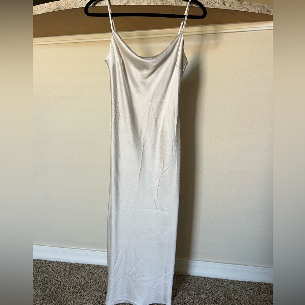 Express Silk Cream Dress